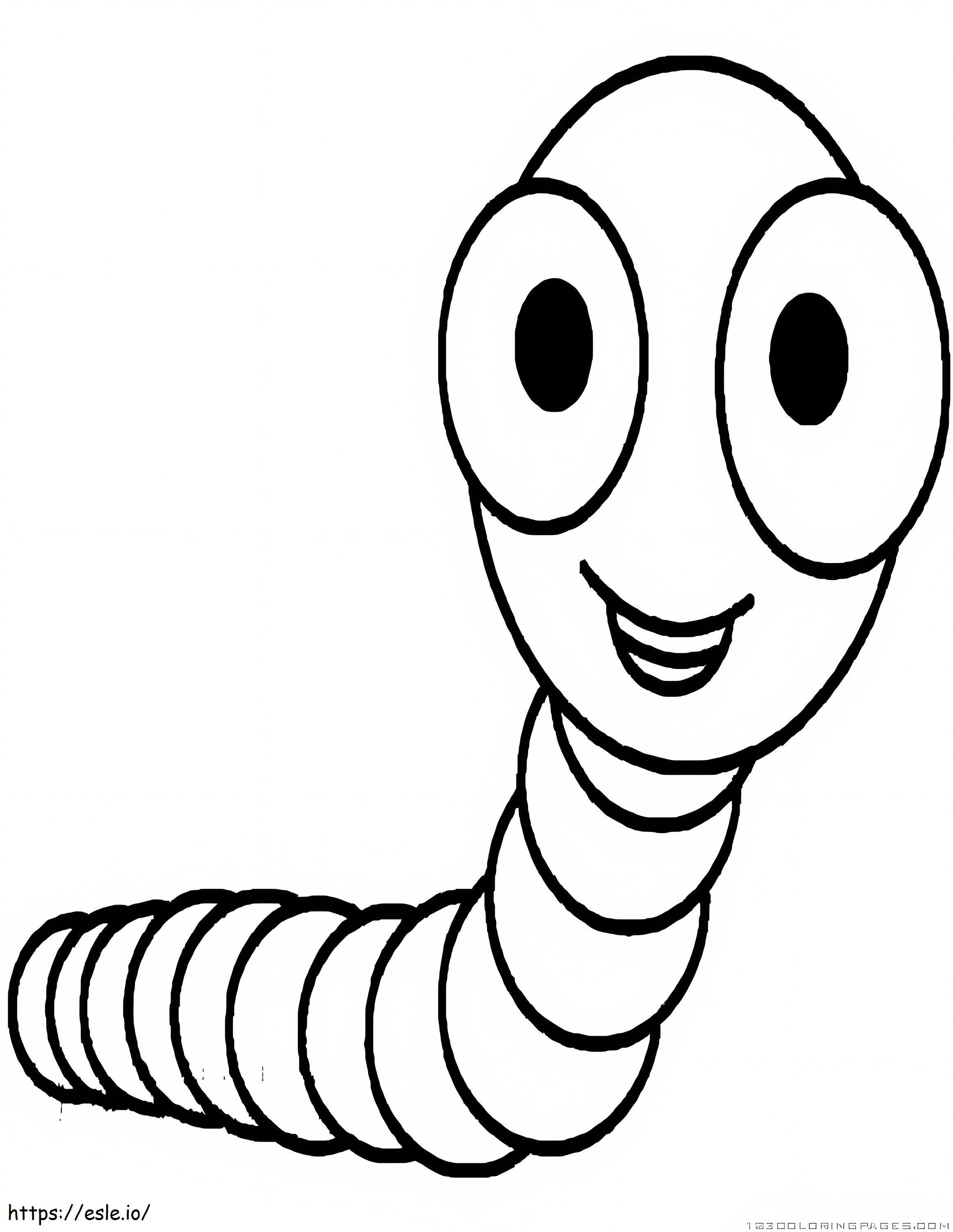 Perfect Worm coloring page