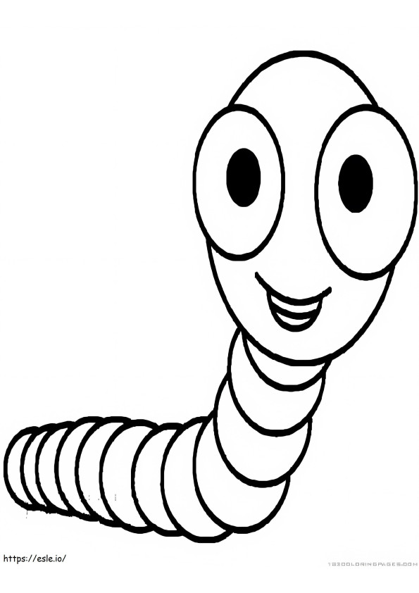 Perfect Worm coloring page