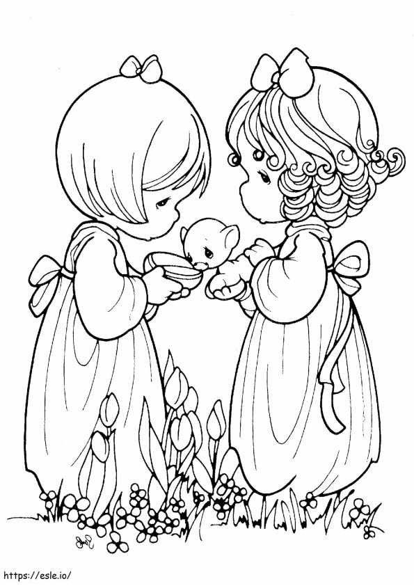 1574469684 Free Precious Moments coloring page