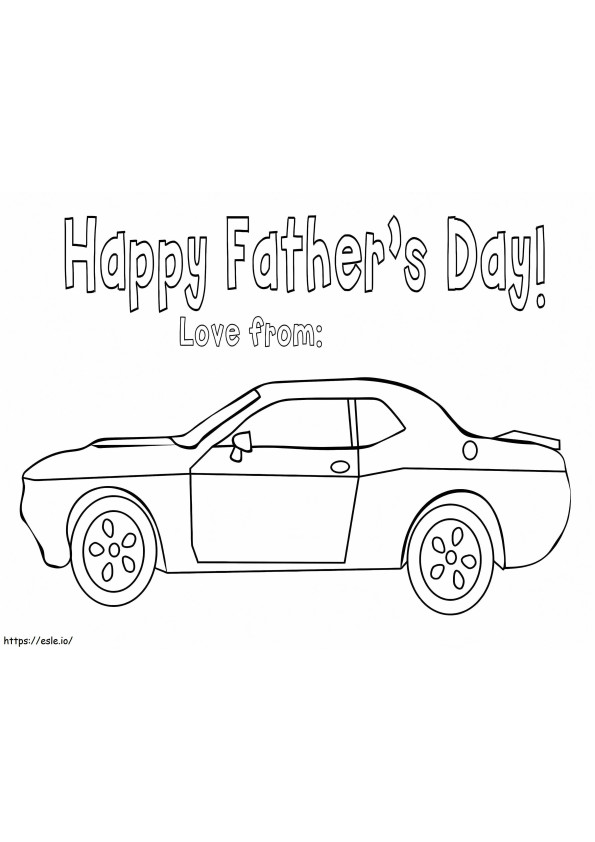 Fathers Day To Print coloring page