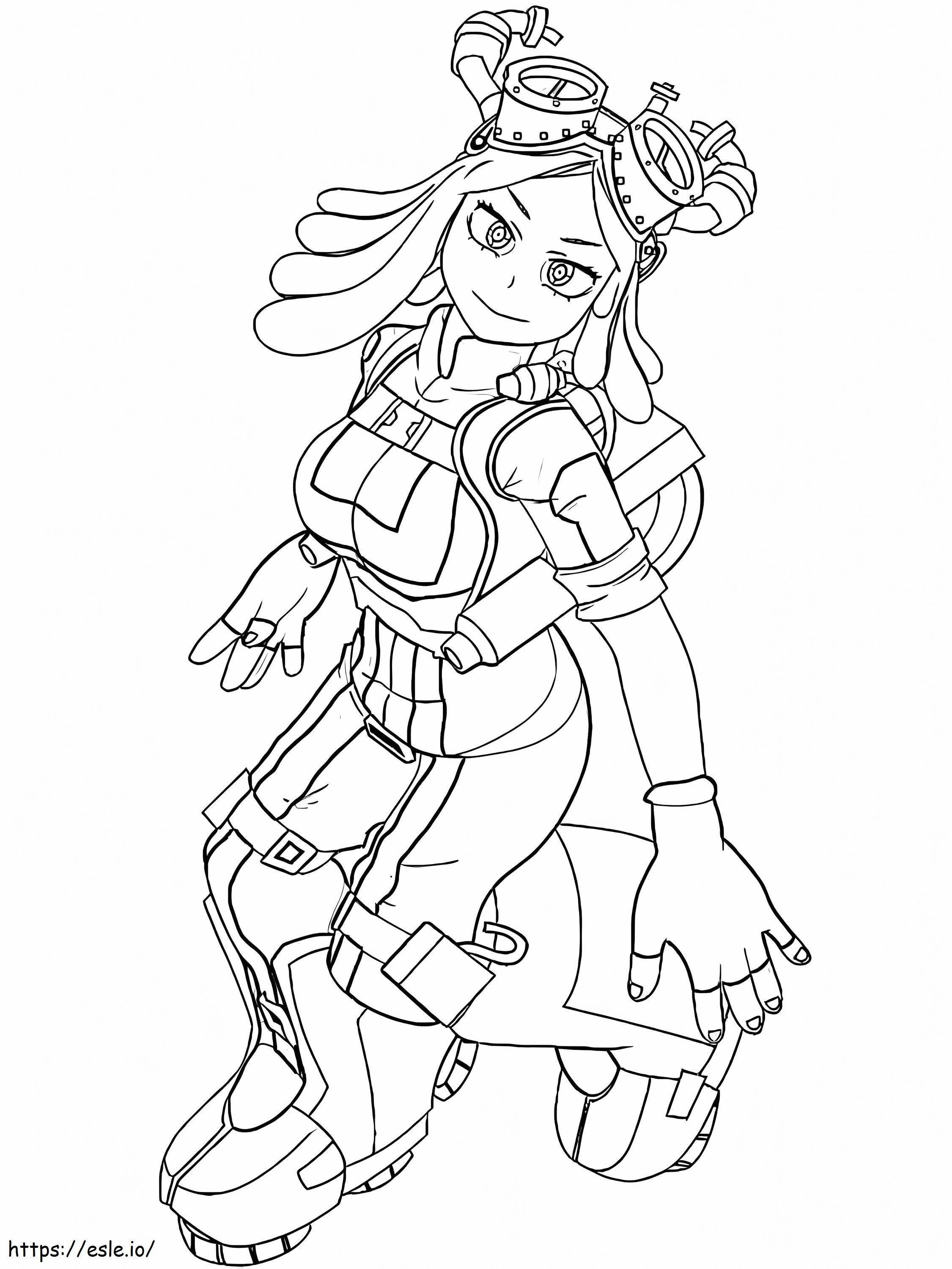 Cute Mei Hatsume coloring page