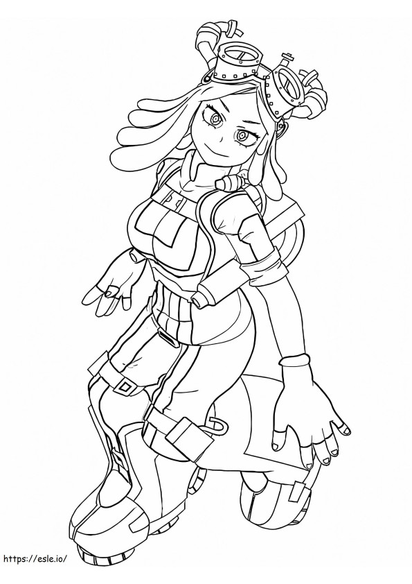 Cute Mei Hatsume coloring page