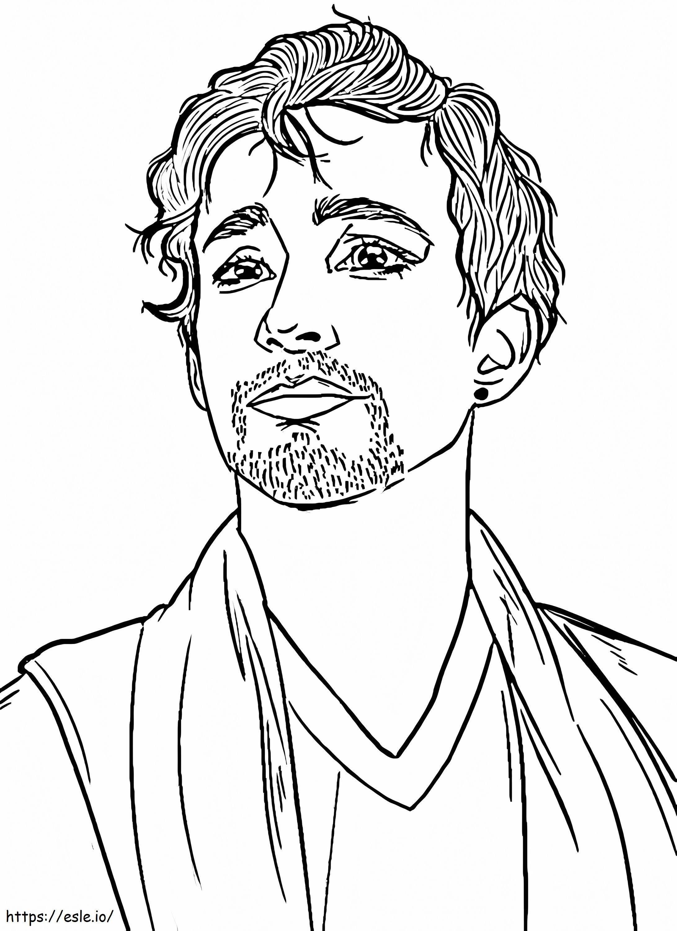 Klaus From Umbrella Academy coloring page