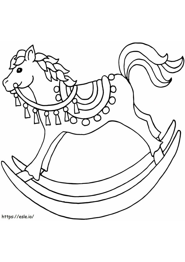 Rocking Horse Printable coloring page