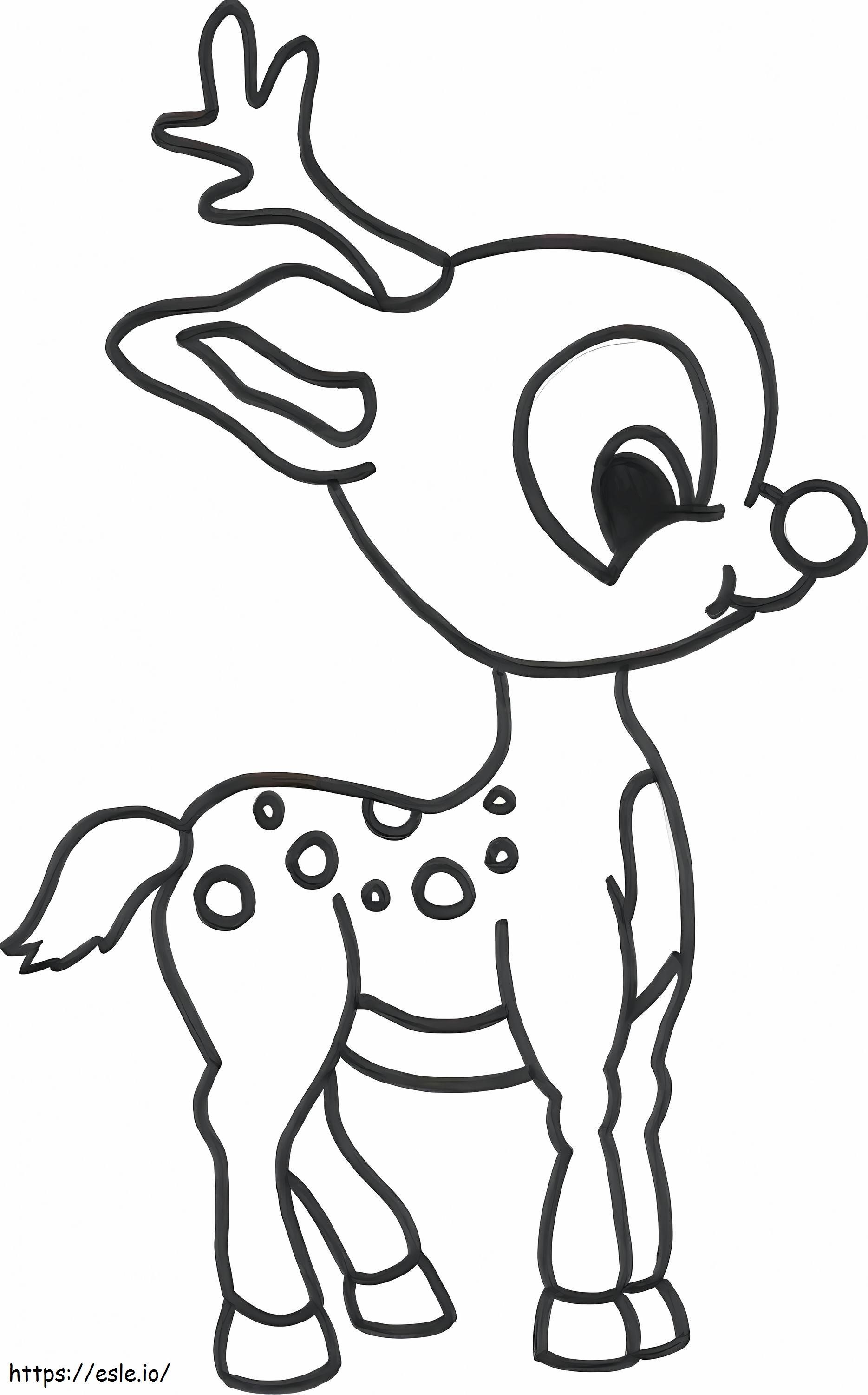 Baby Rudolph ausmalbilder