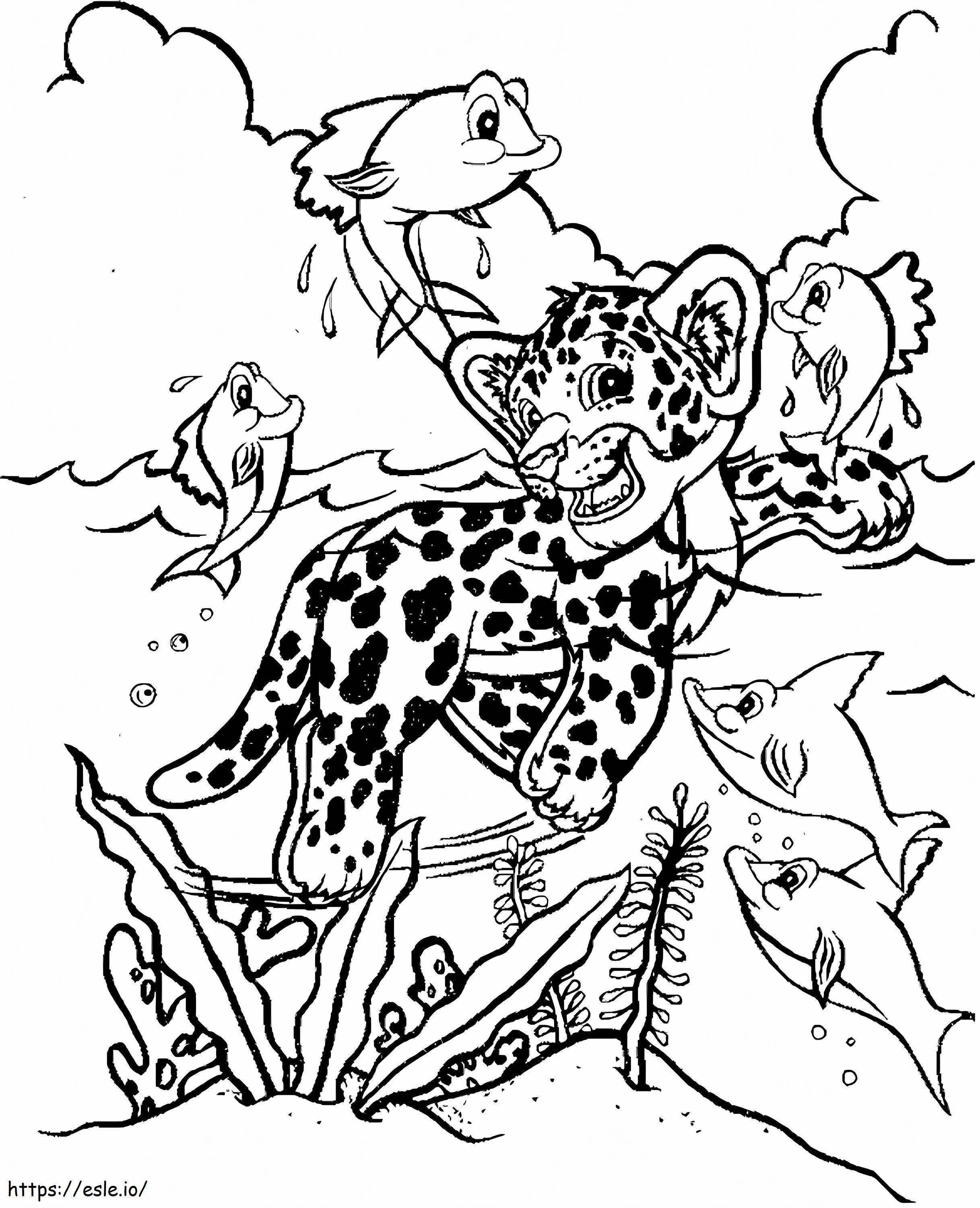1566629353 Hunter In Lisa Frank A4 coloring page