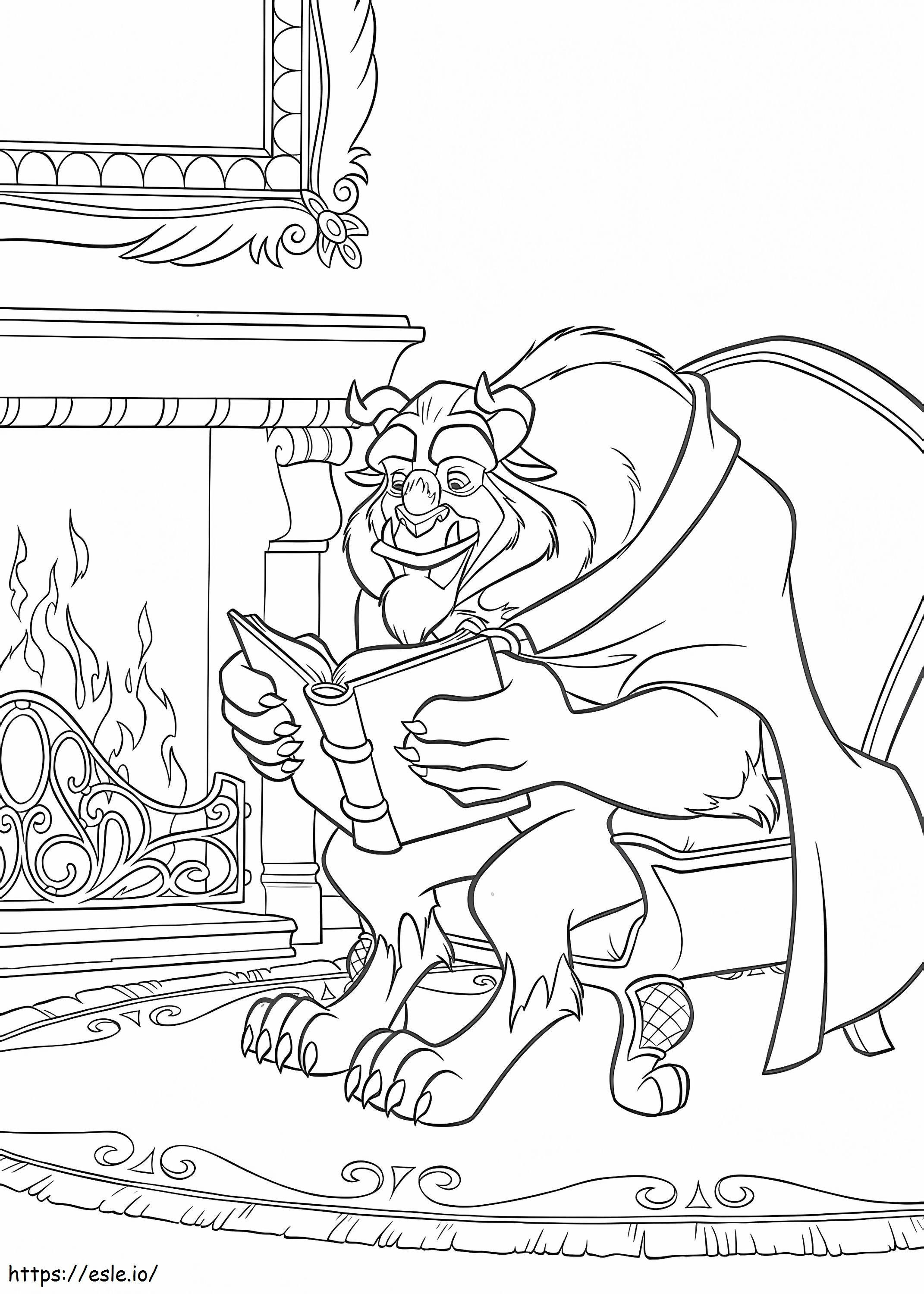 1560584990 Monster Reading A4 coloring page