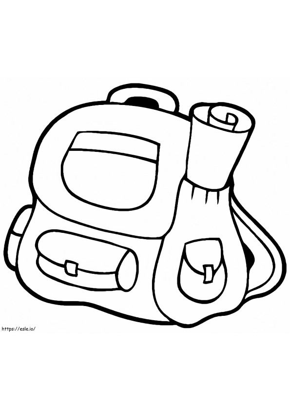 Backpack 7 coloring page