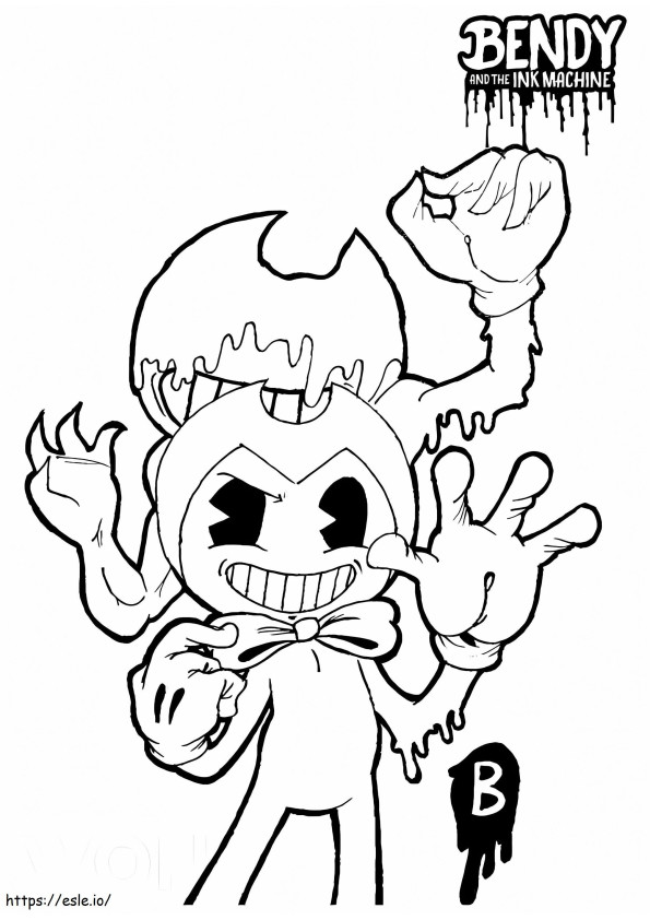 The Ink Bendy coloring page
