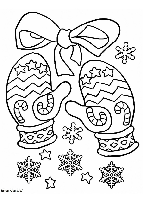 Mittens With Bow Ribbon