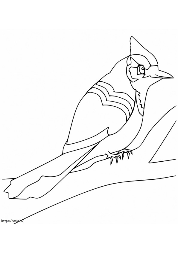 Cute Blue Jay coloring page