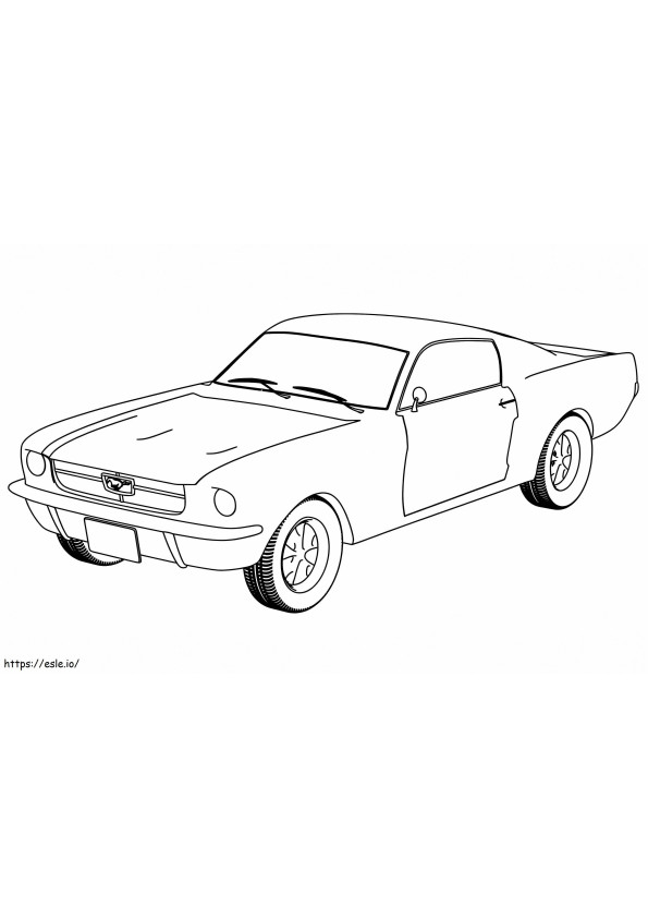 Coloriage Ford Mustang Imprimable à imprimer dessin