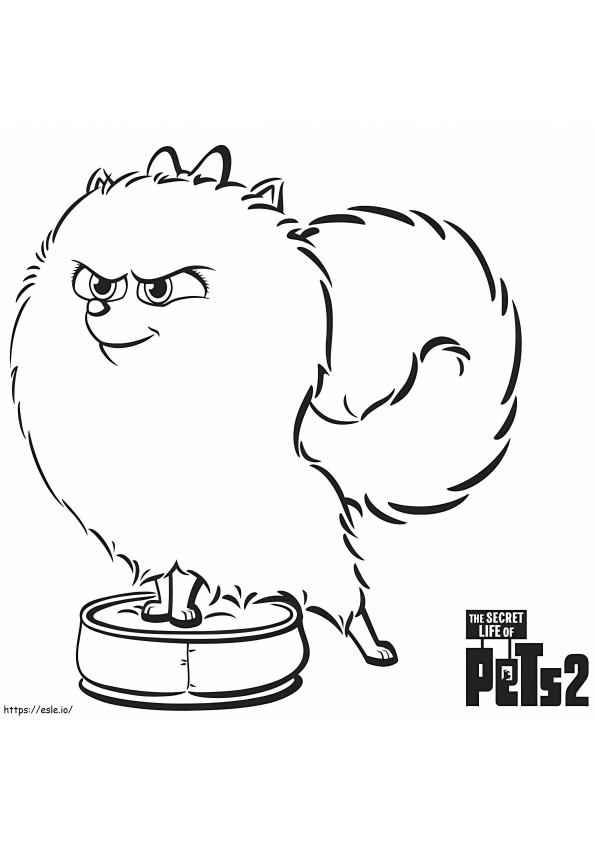 Funny Gidget coloring page