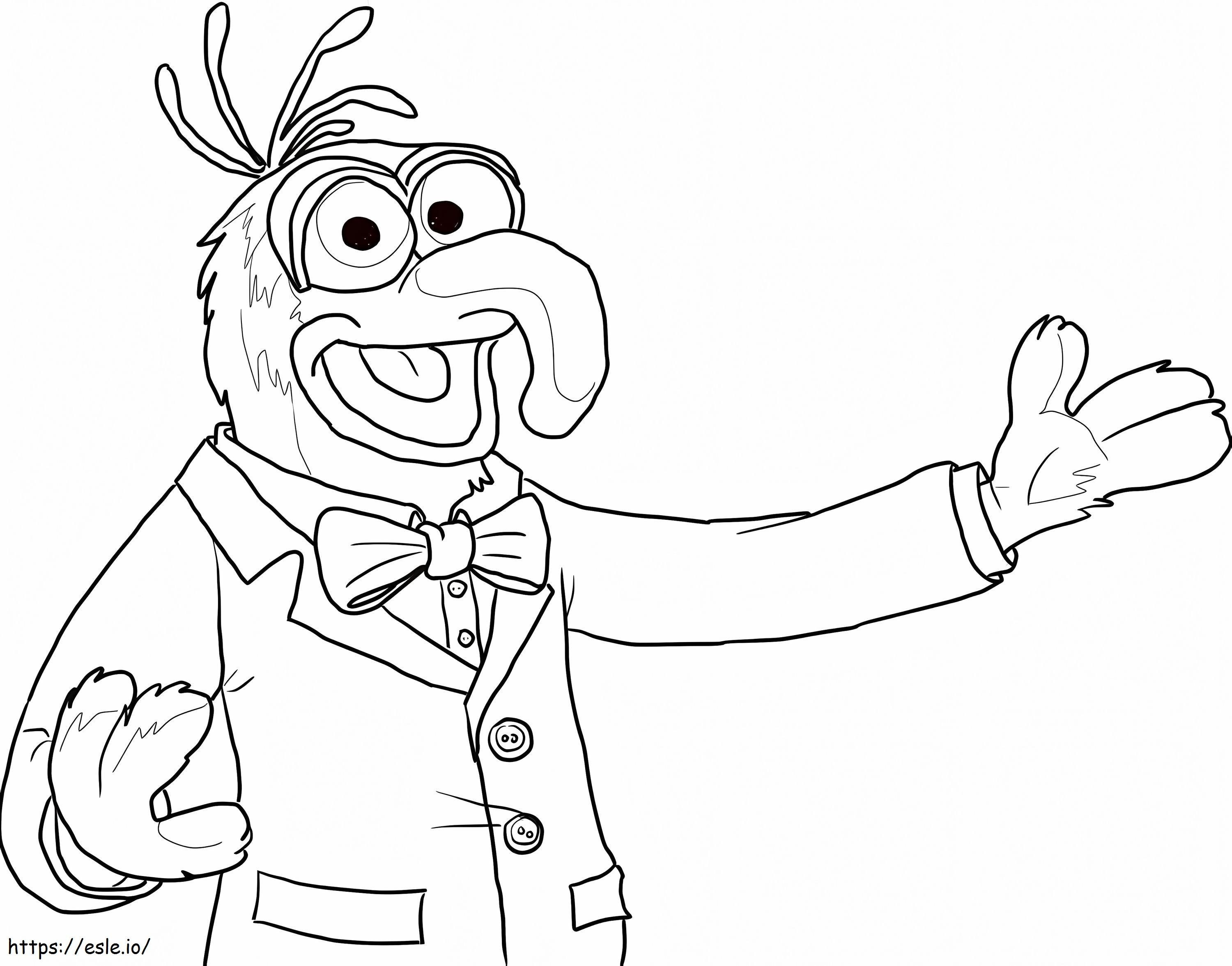Gonzo din The Muppets de colorat