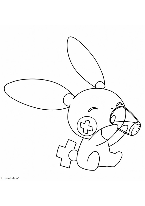 Plusle Pokemon 3 coloring page