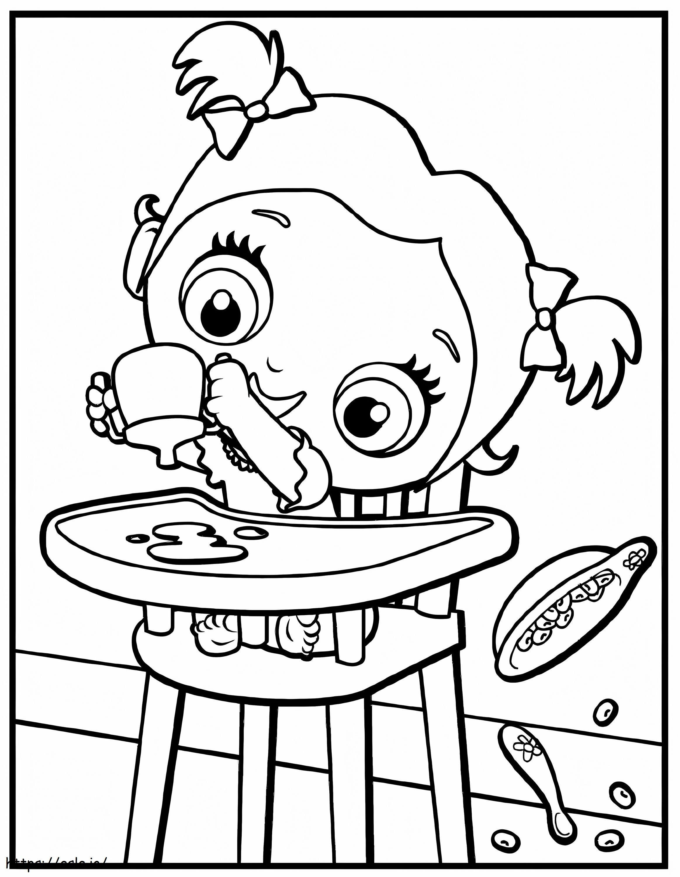 Adorable Baby Alive coloring page