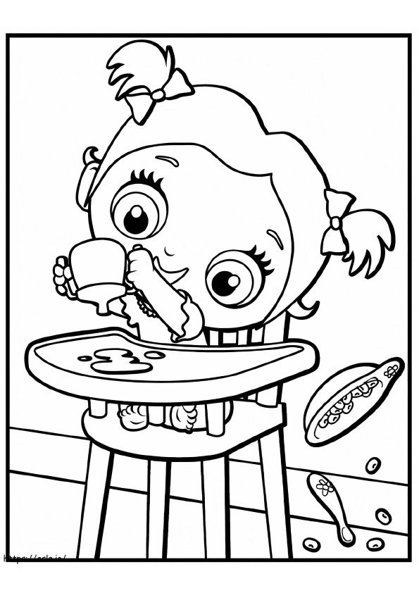 Adorable Baby Alive coloring page