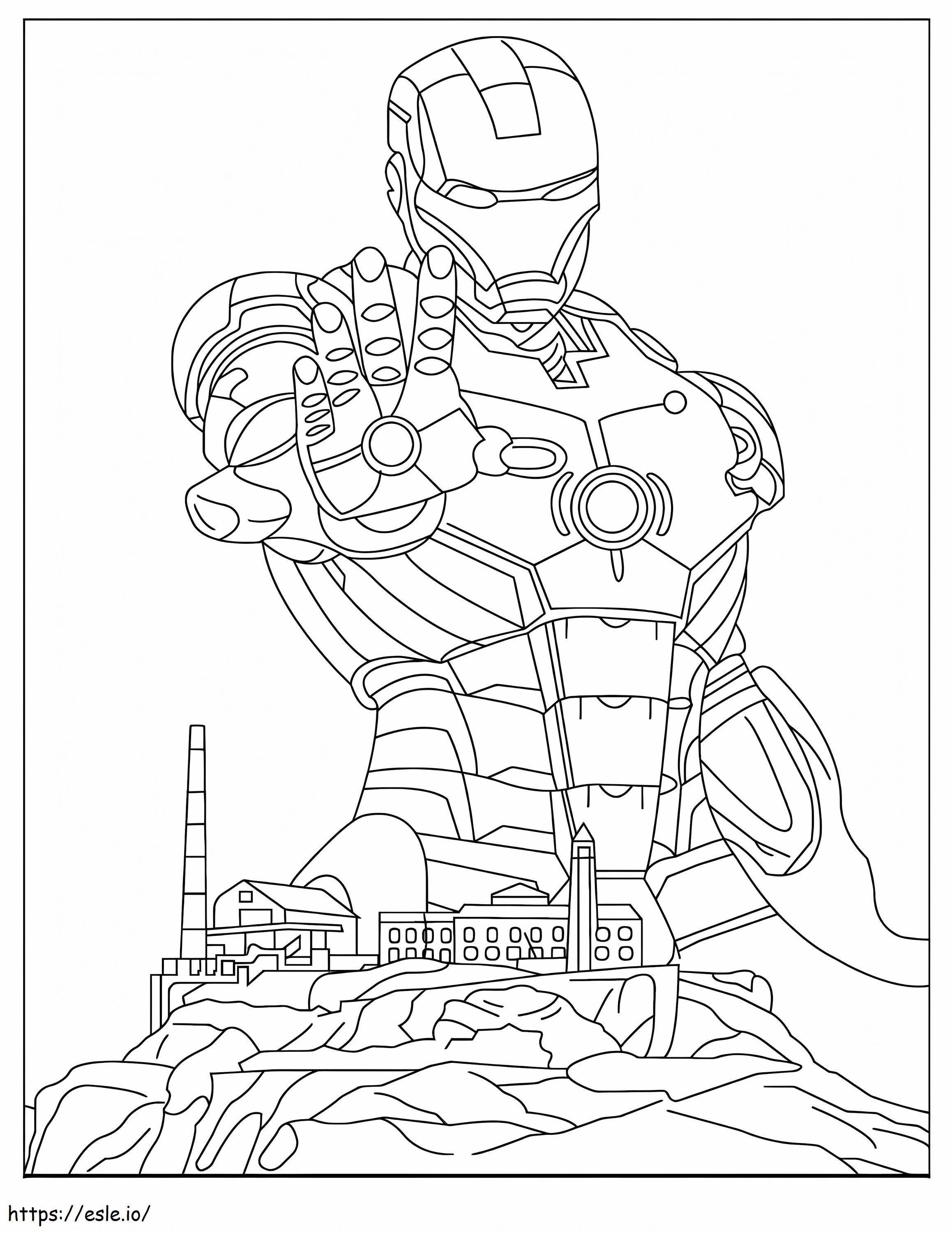 Coloriage Ironman Normales à imprimer dessin