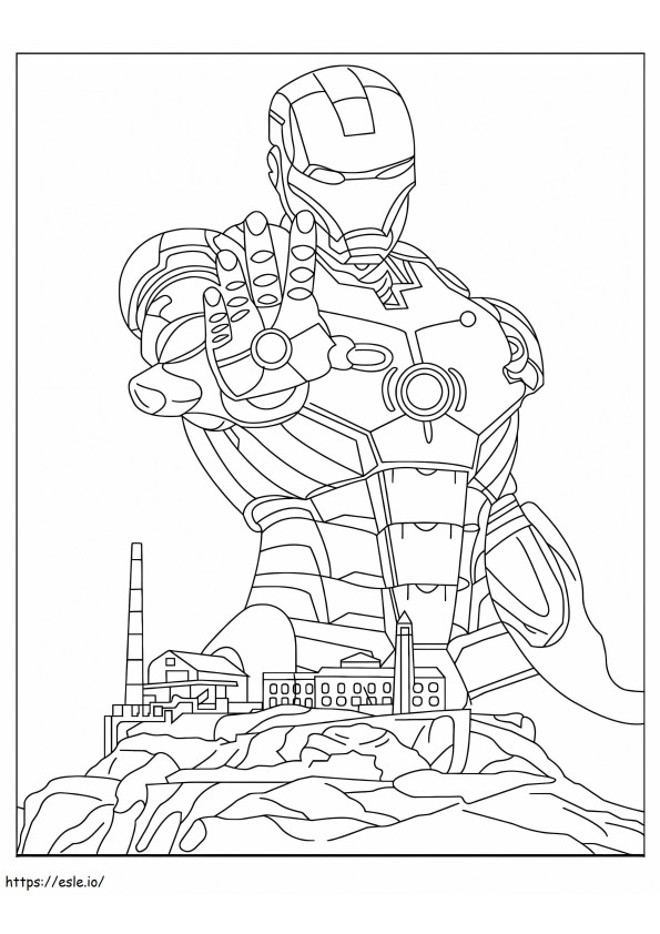 Coloriage Ironman Normales à imprimer dessin