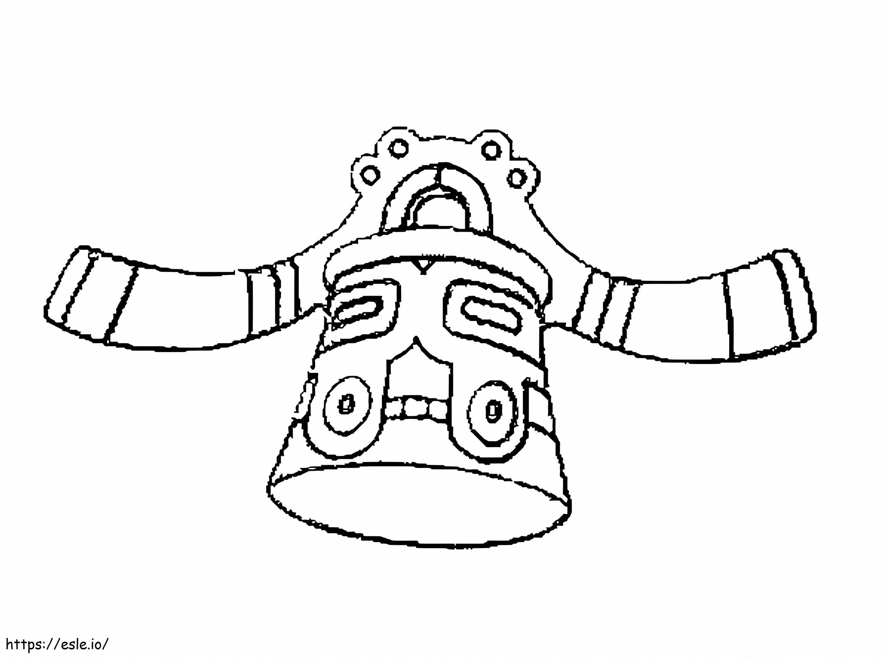 Pokemon Bronzong 1 para colorear