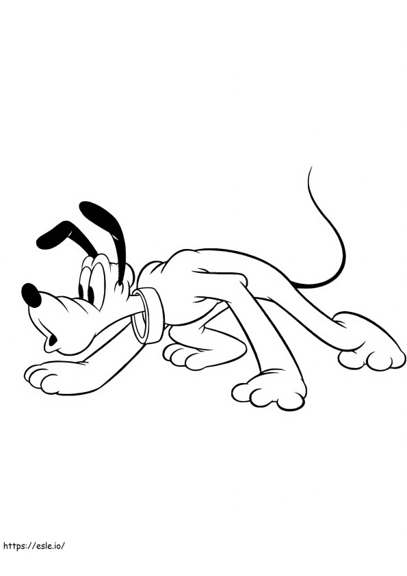 Funny Pluto coloring page