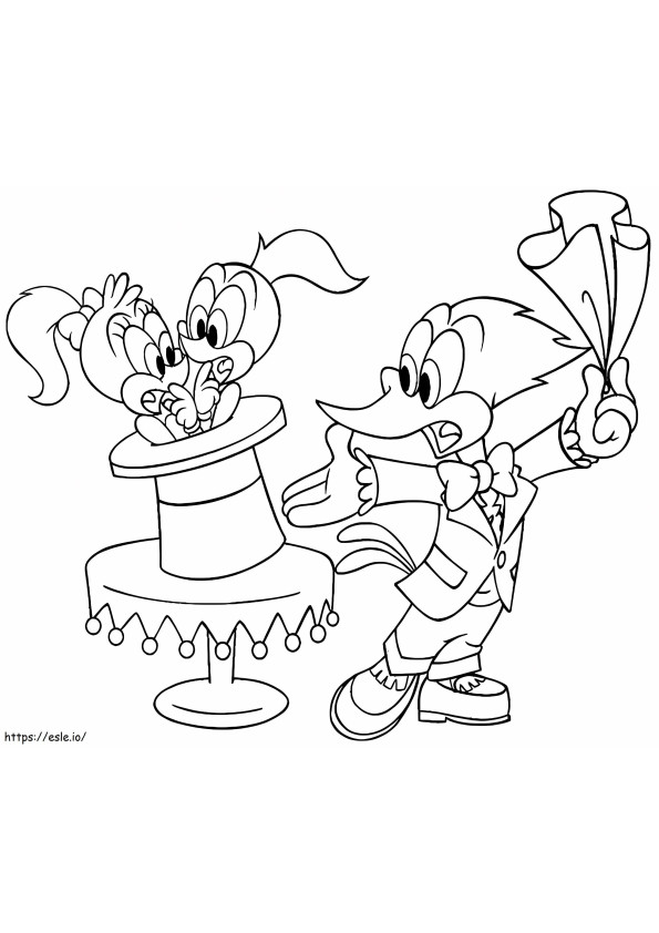 Mago Woody coloring page