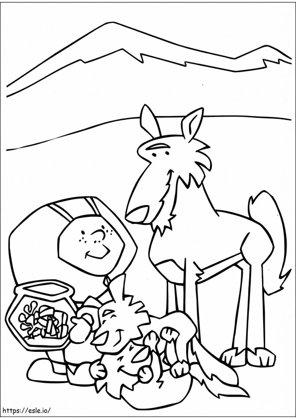 Stanley And Wolves coloring page