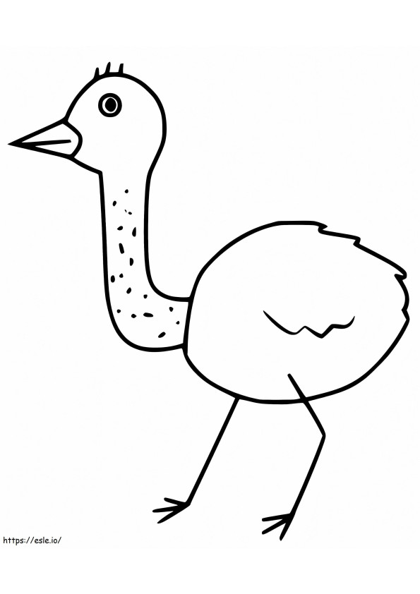 Kleiner Emu ausmalbilder