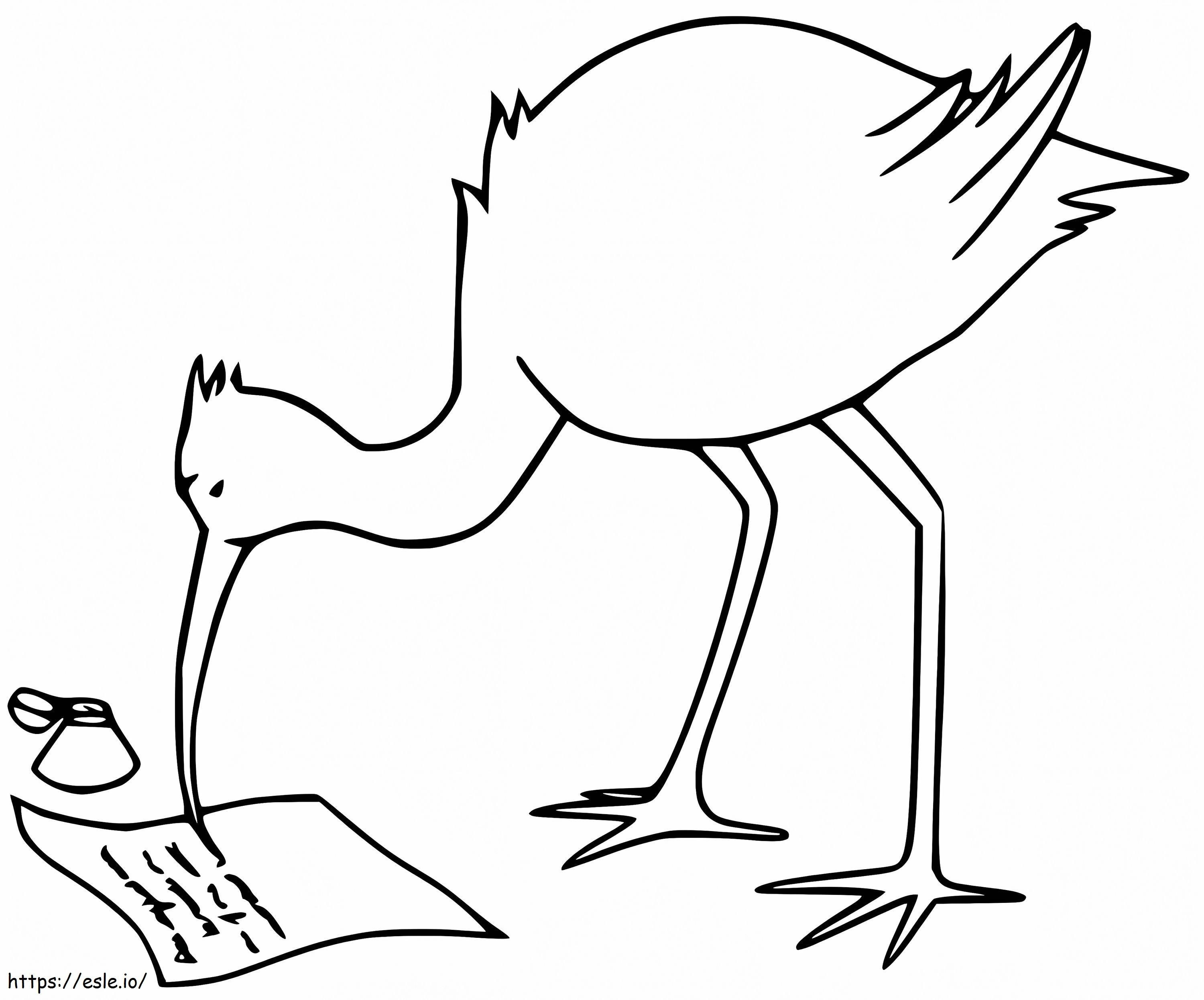 Ibis-Schreiben ausmalbilder