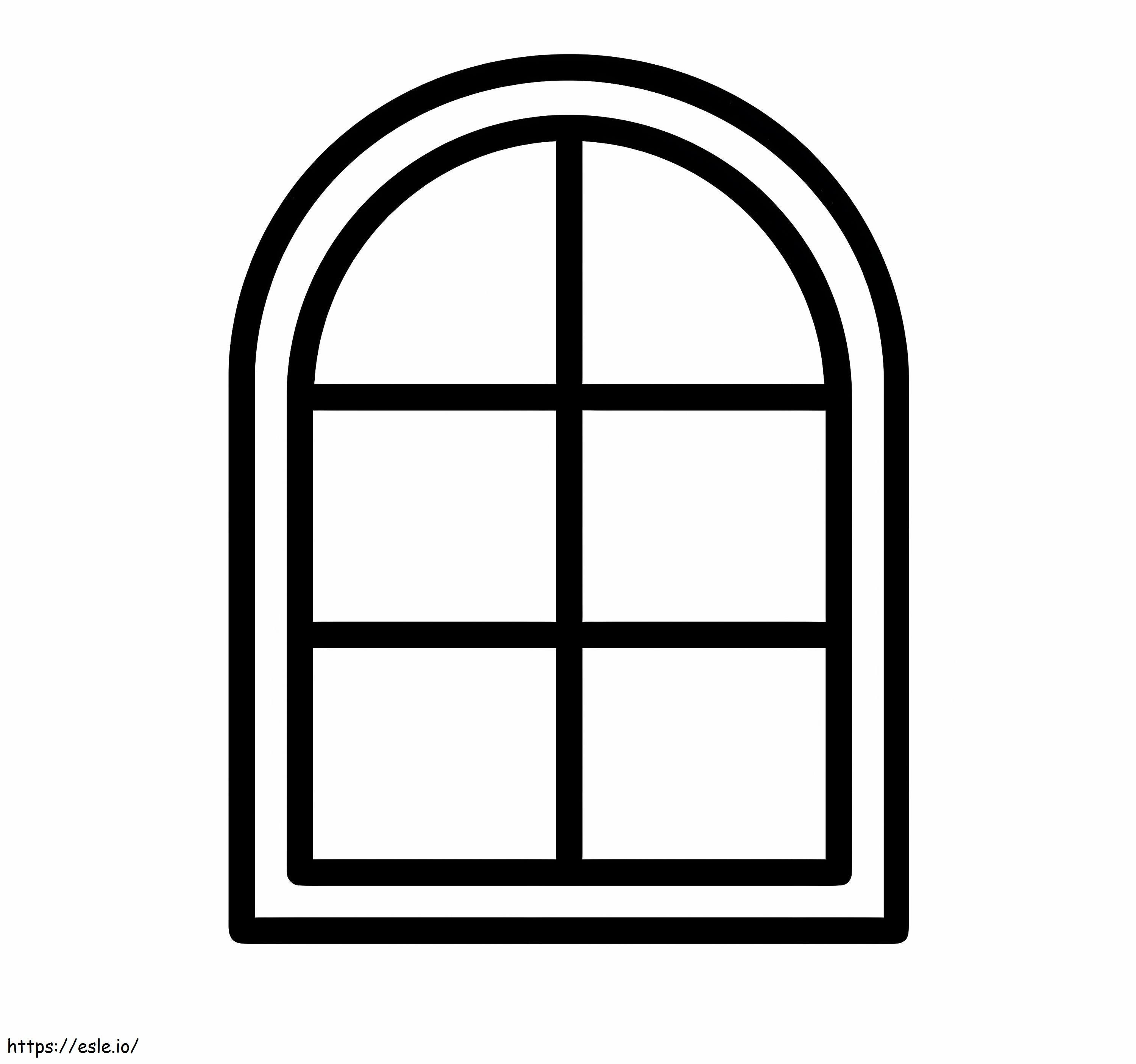 Simple Window coloring page