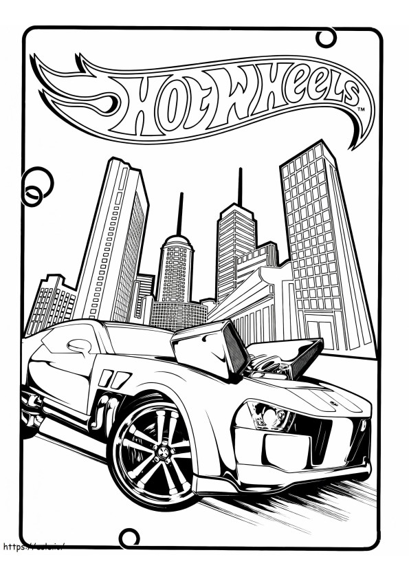 Hot Wheels 6 coloring page