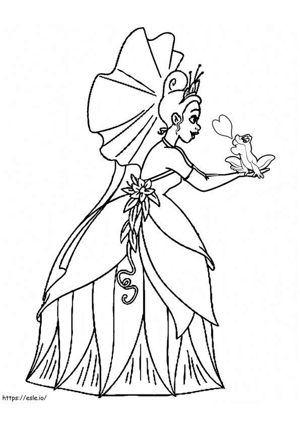 Princess And The Frog coloring page