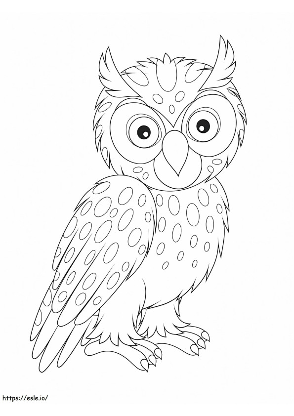 Sweet Owl coloring page
