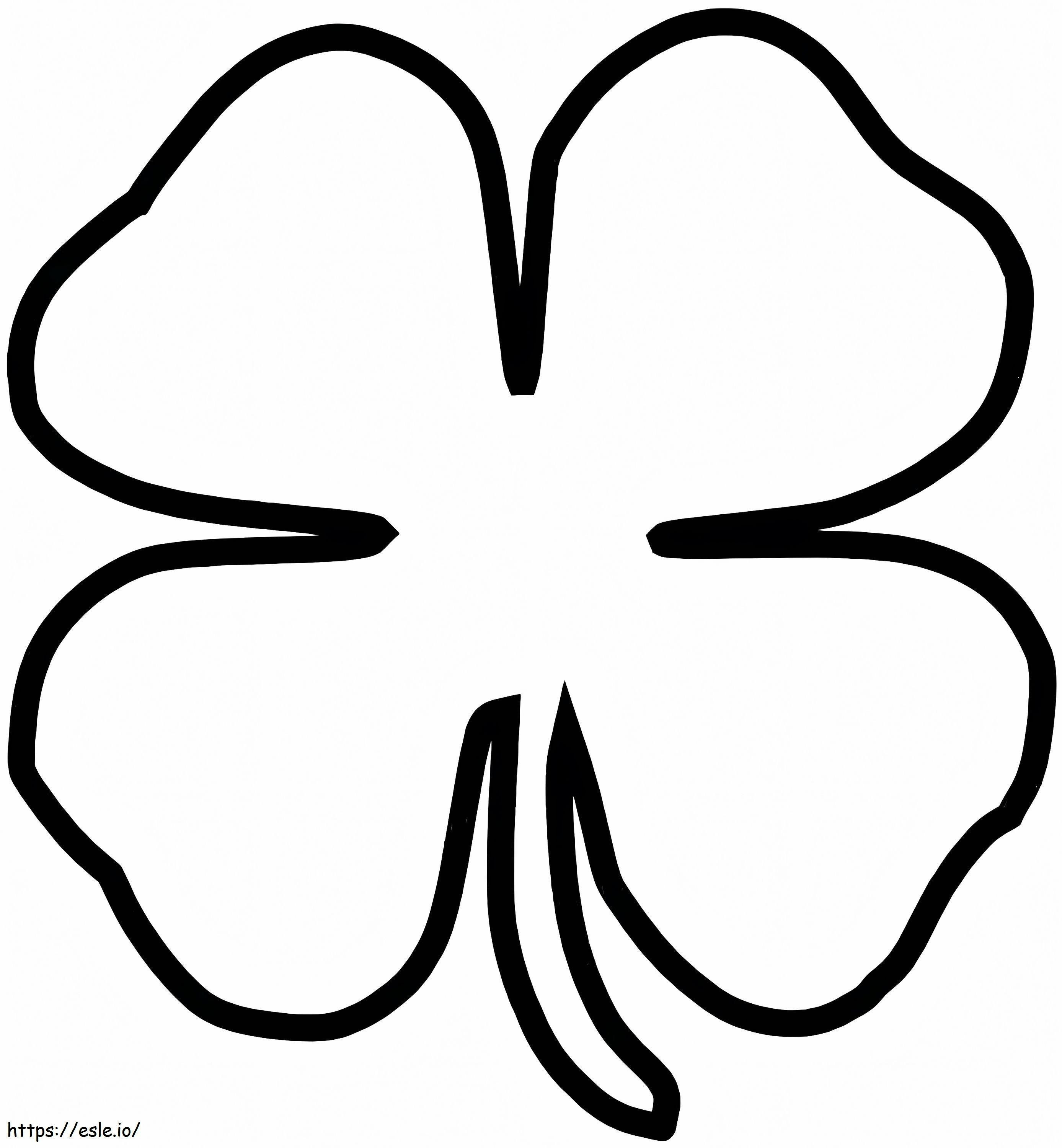 Simples Clover 1 coloring page