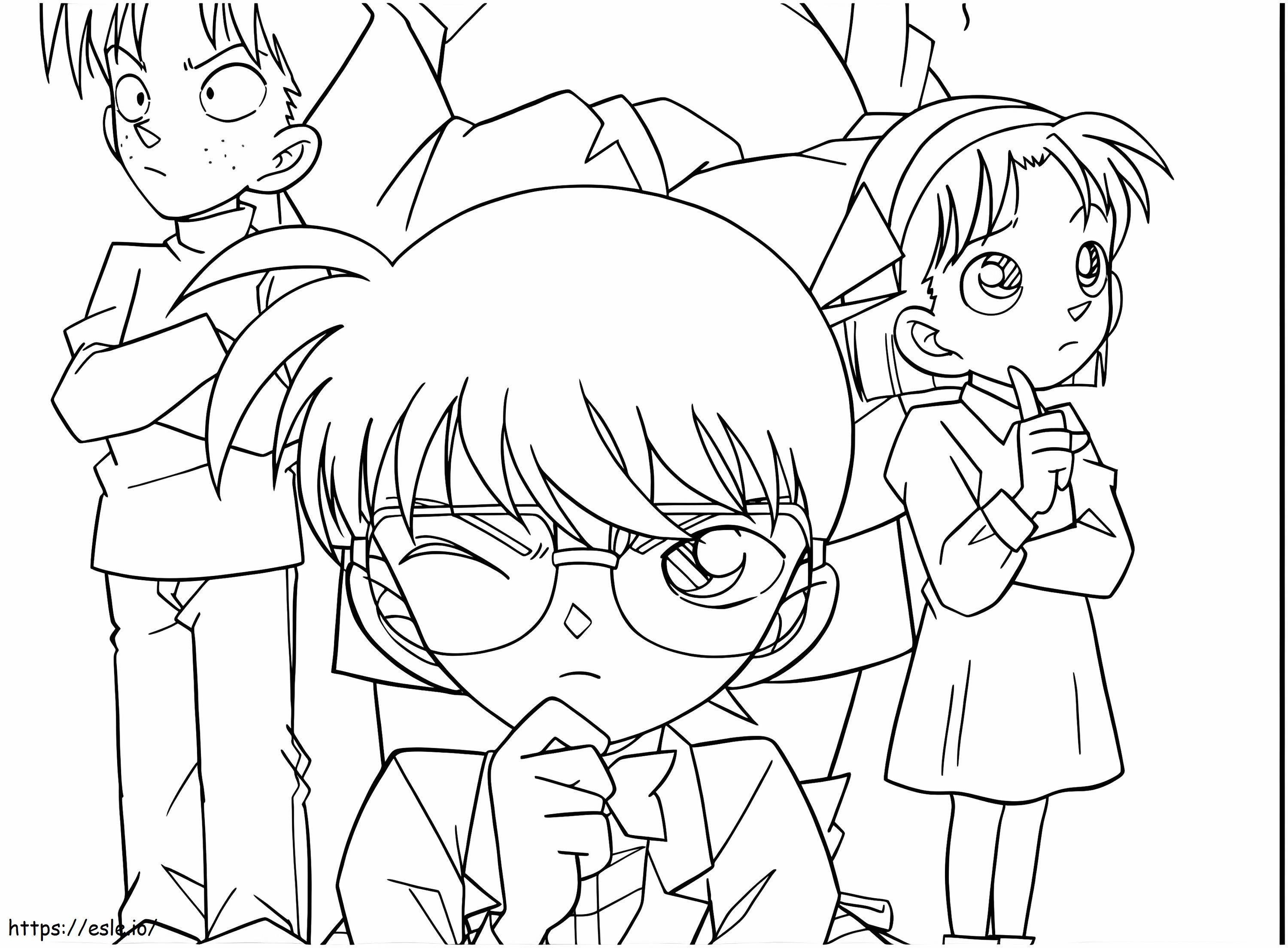 Conan And Friends coloring page