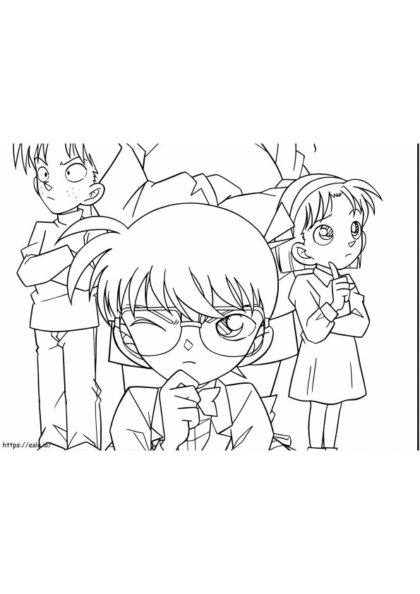 Conan And Friends coloring page