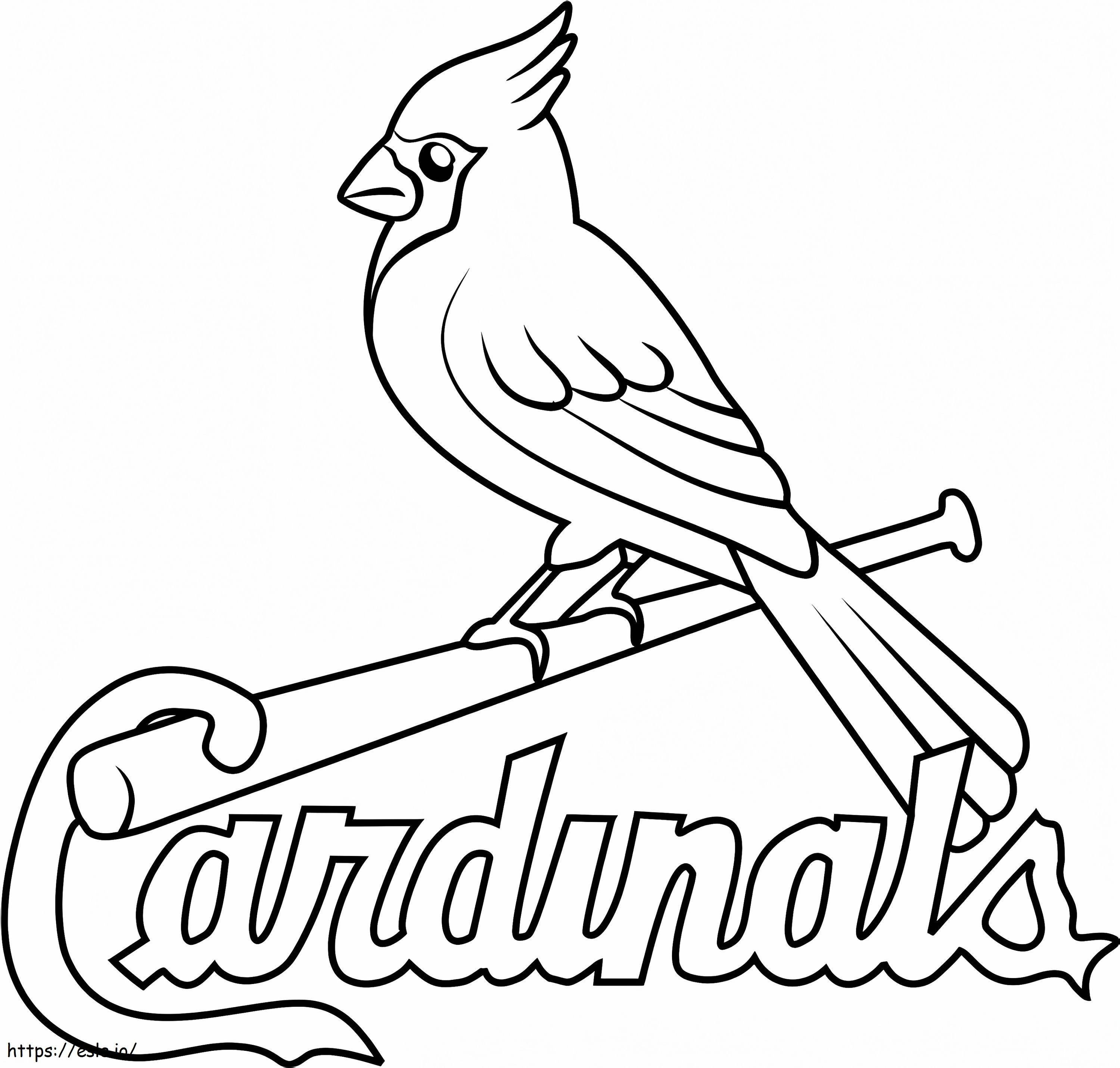 Logotipo de los Cardenales de San Luis para colorear