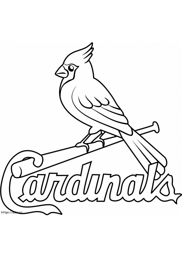 Logotipo de los Cardenales de San Luis para colorear
