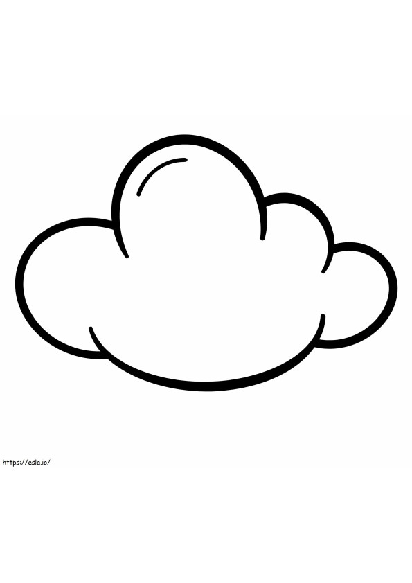 Awesome Cloud coloring page