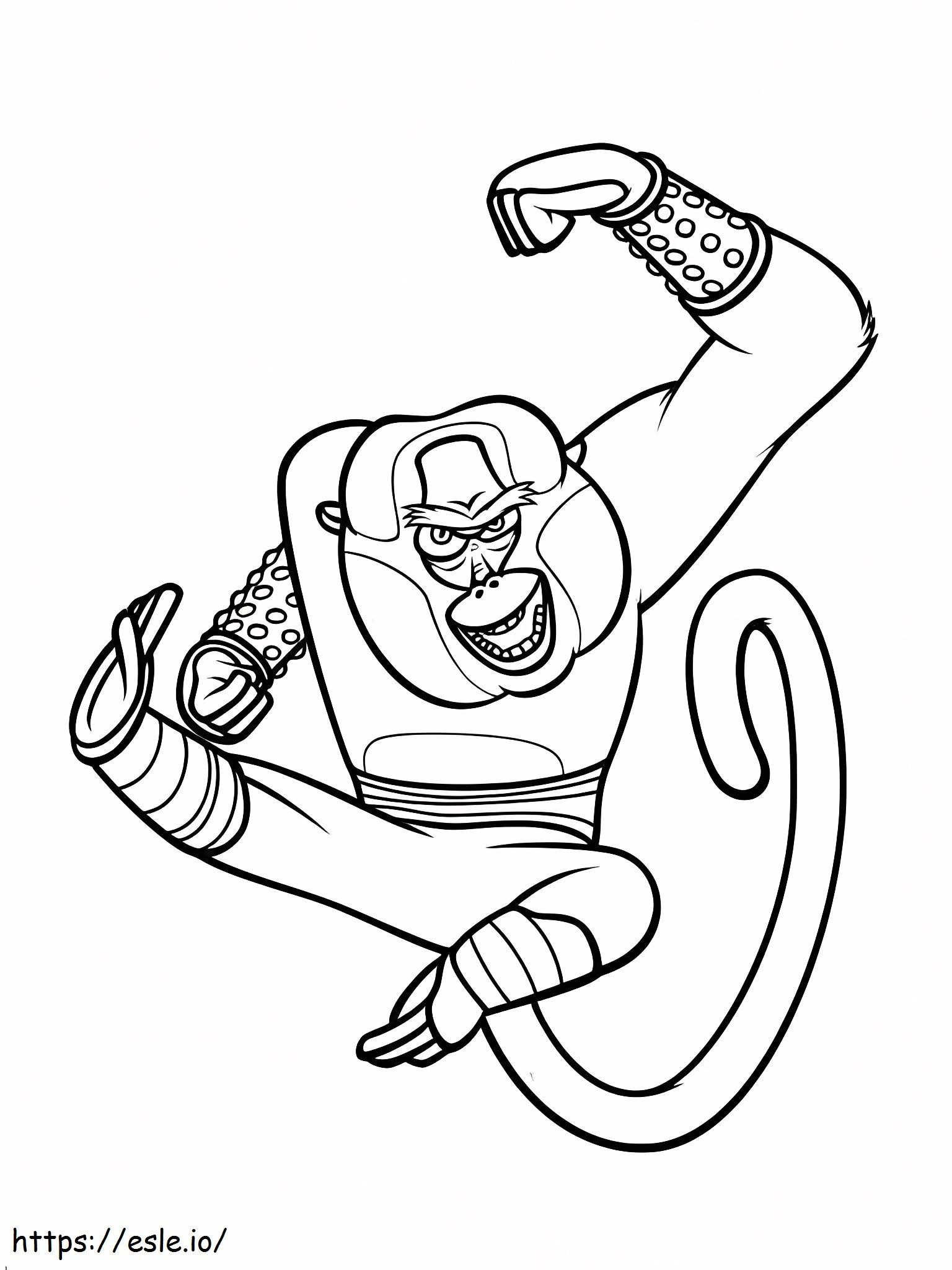 Monkey Master coloring page