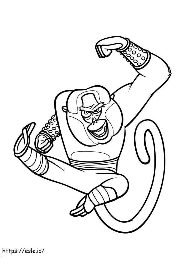 Monkey Master coloring page