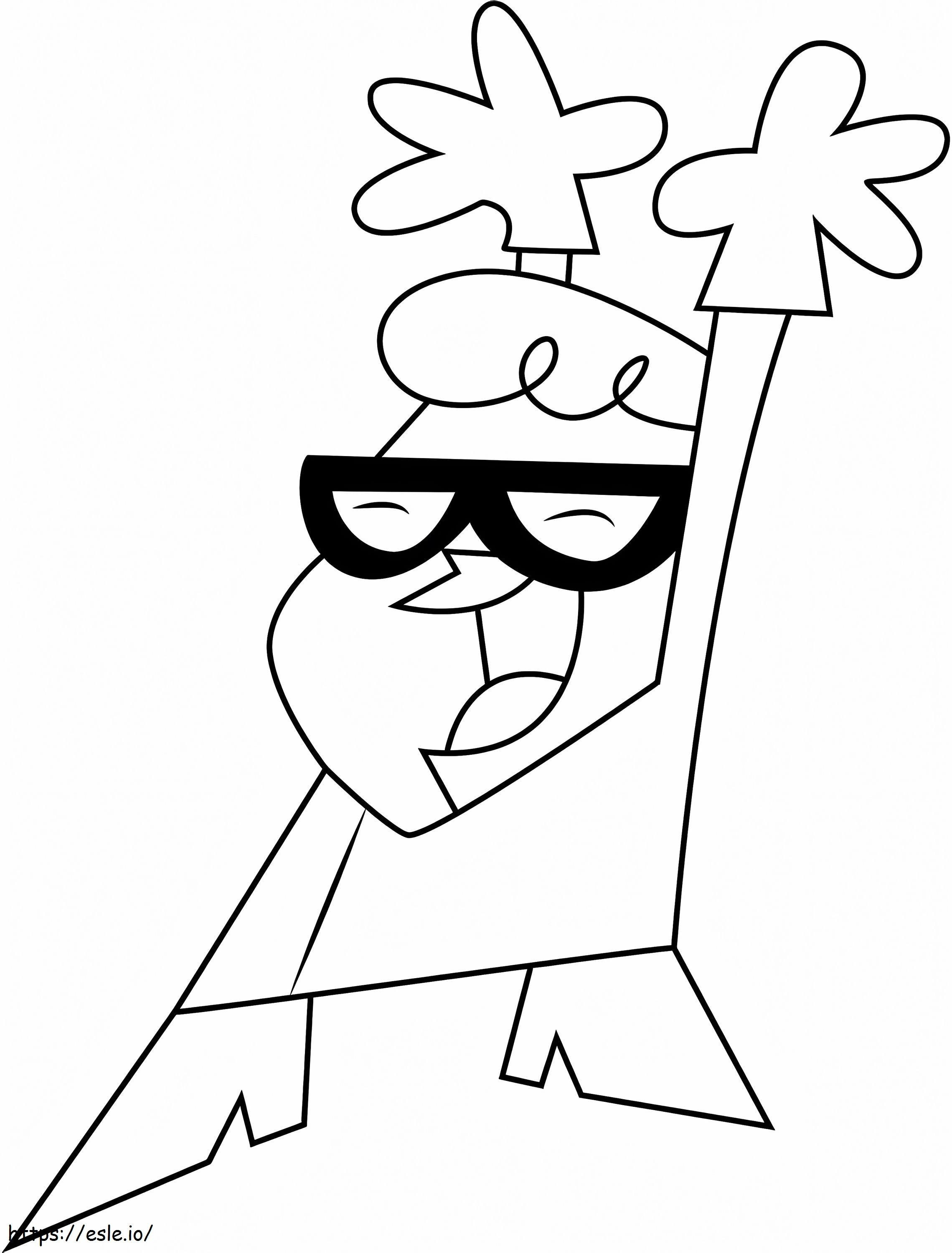 Dexter Is Happy coloring page