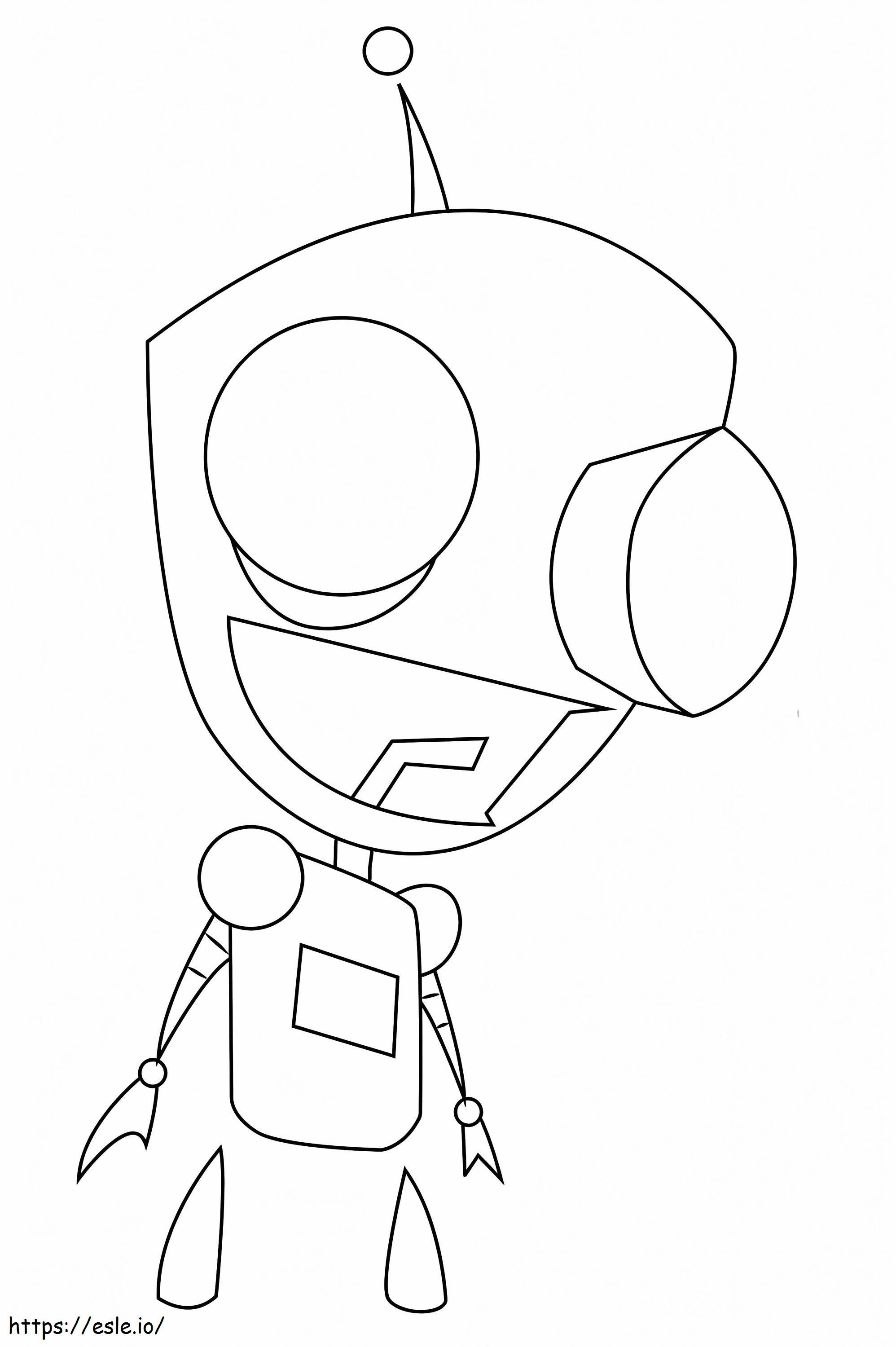Gir Of Invader Zim coloring page