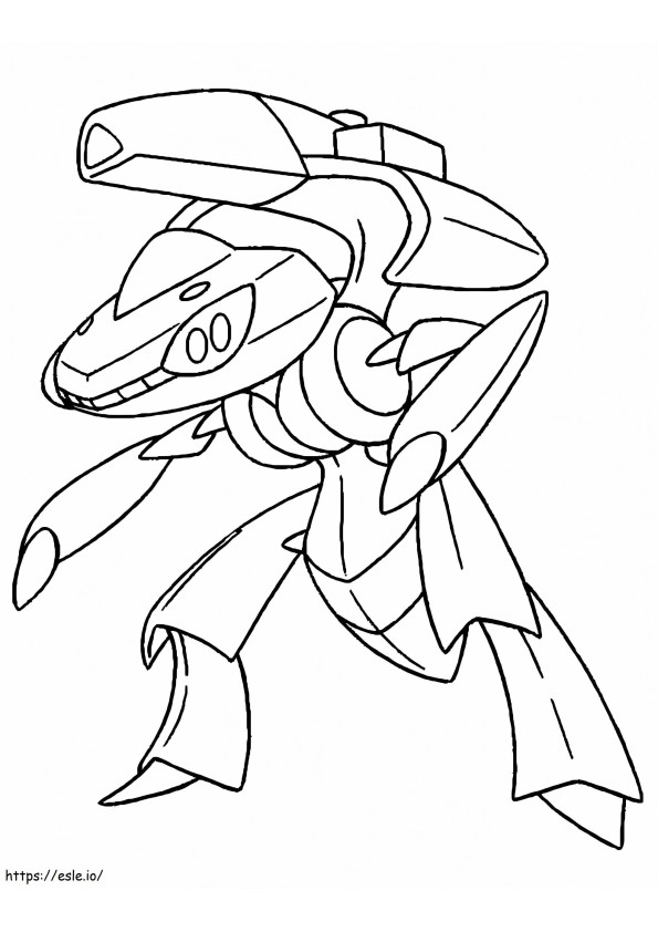 Pokémon Genesect Para Colorir