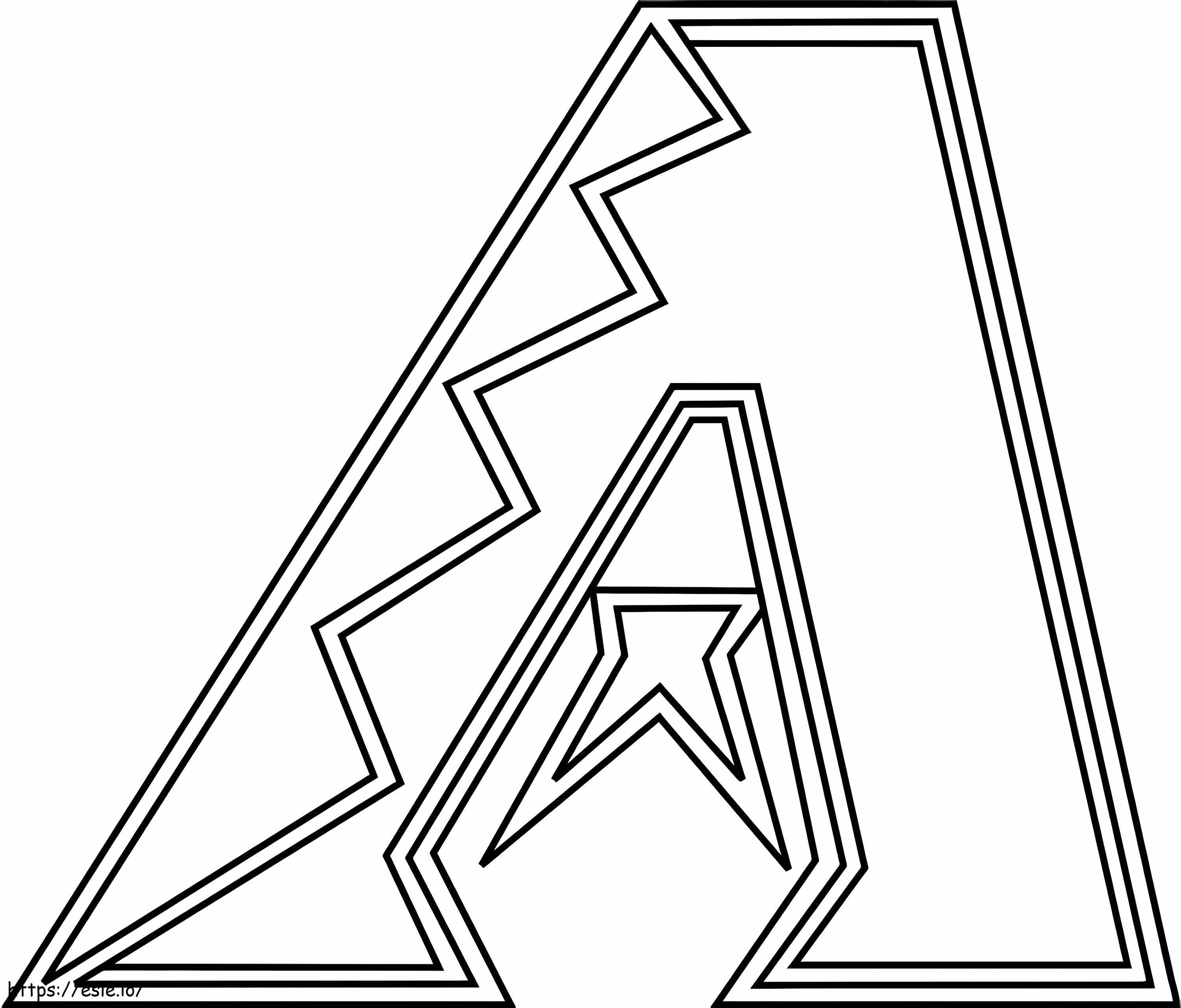 Logotipo de los Diamondbacks de Arizona para colorear