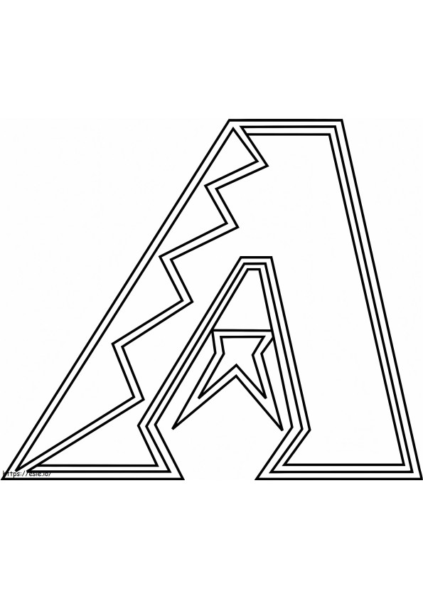 Arizona Diamondbacks-logo kleurplaat
