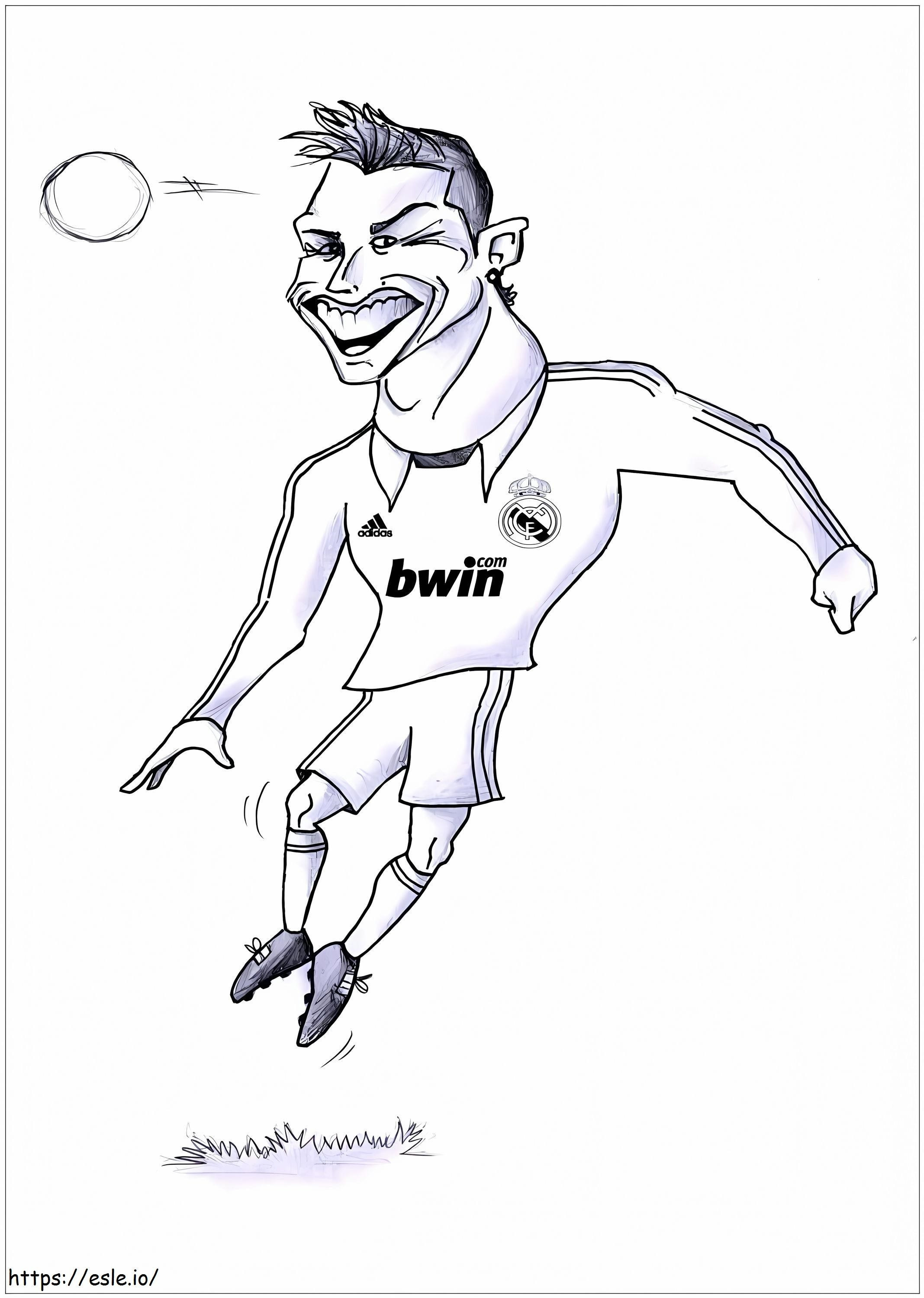 Cristiano Ronaldo Gracious coloring page