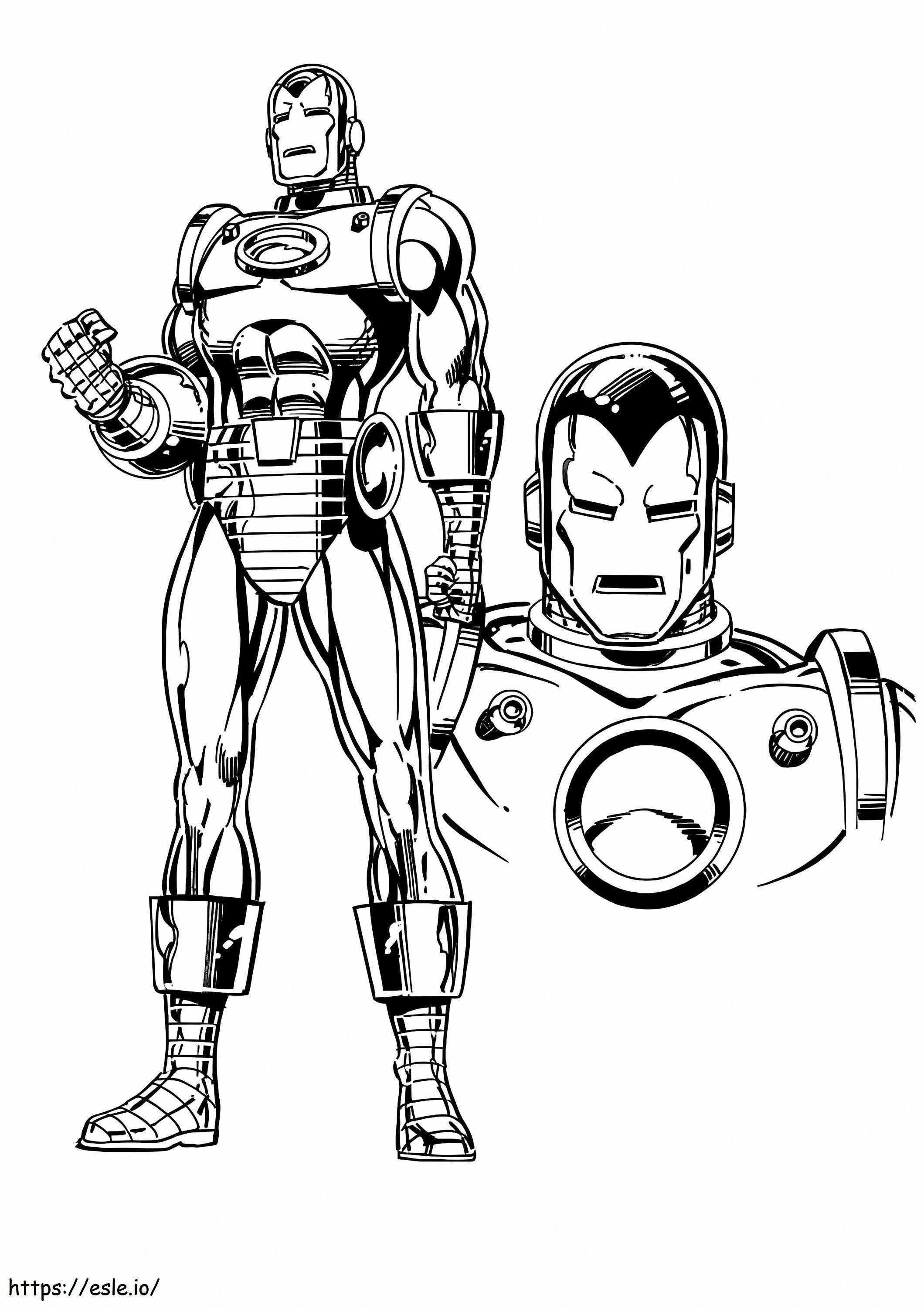 Gratis afdrukbare Iron Man kleurplaat kleurplaat