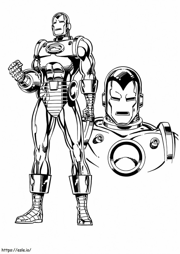 Free Printable Iron Man coloring page