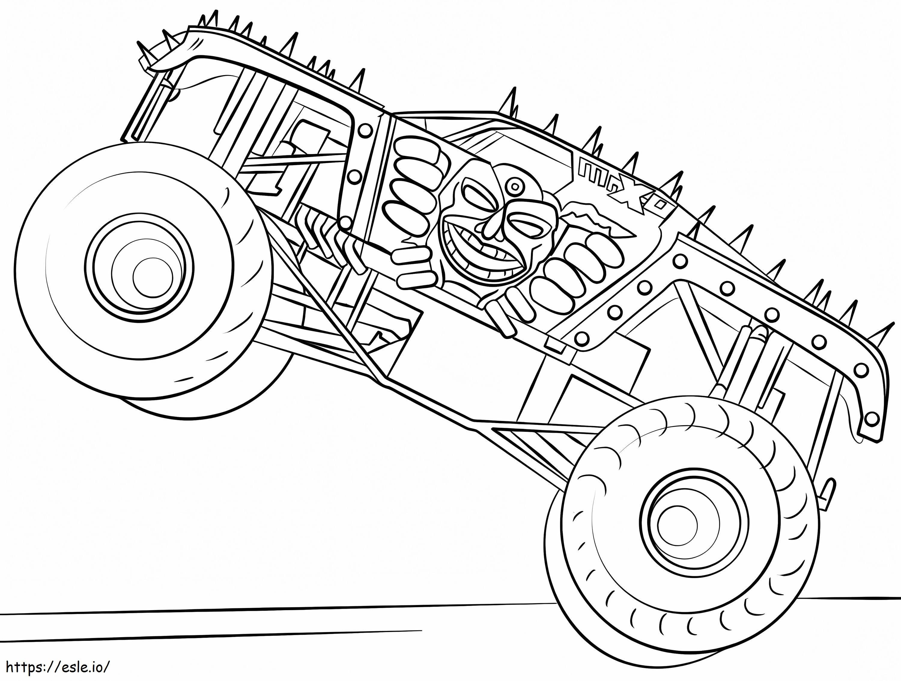 Max D Monster Truck coloring page